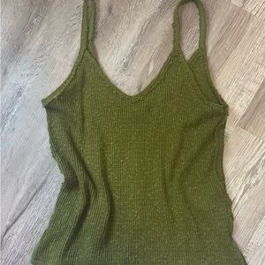 We The Free Olive Green Camisole Top
